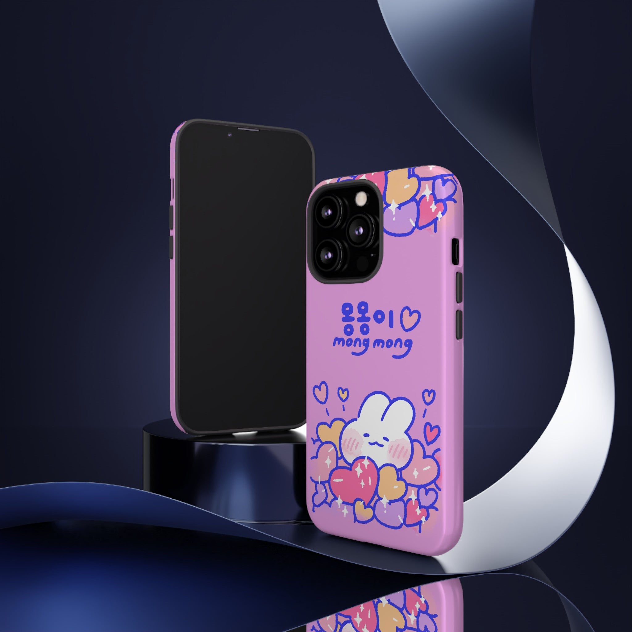 Lovely Mong Mong Heart Bath Phone Case